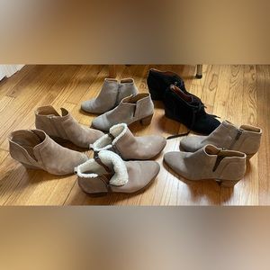 Lot of 5 Lucky Brand ankle boots